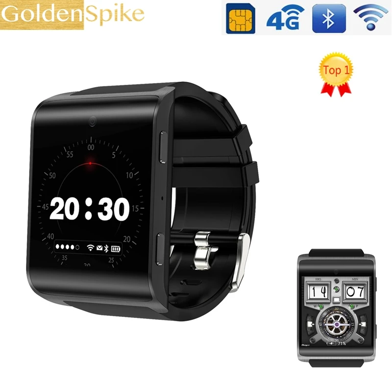 

DM2018 4G Smart Watch MTK6737 Quad Core 1GB Ram 16GB Rom Android 6.0 Wristwatch 900mAh 2.0 pm Camera Heart Rate GPS watch men