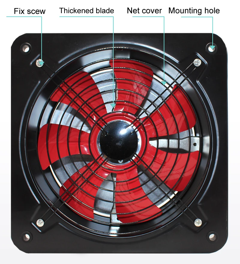 250MM- square exhaust fan -detail 007