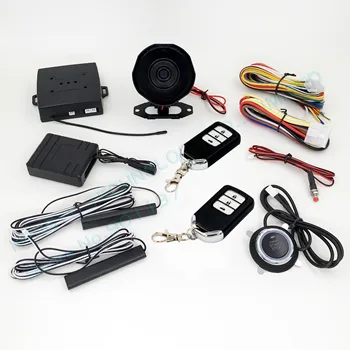 

PKE car alarm system with passive auto lock unlock car door smart anti-hijacking RFID emergency disarm HY-904 RM3B with chip