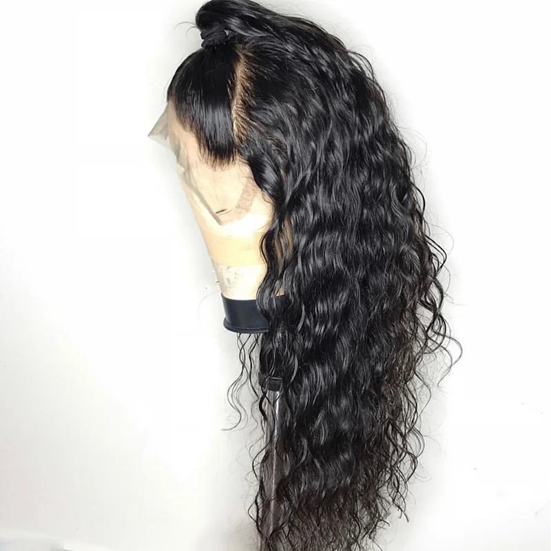 13x4 Remy Weave Lace Front Human Hair Wigs preplucked Malaysian Natural Wave Short Bob Wig For Black Women Beauty weavy contact | Шиньоны и