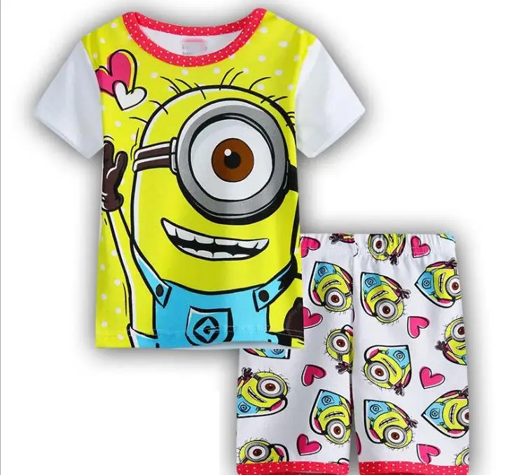 Комплект одежды для маленьких мальчиков детские спортивные костюмы комплекты одежды для детей хлопчатобумажная футболка+штаны Fantasias Infantis - Цвет: color at picture