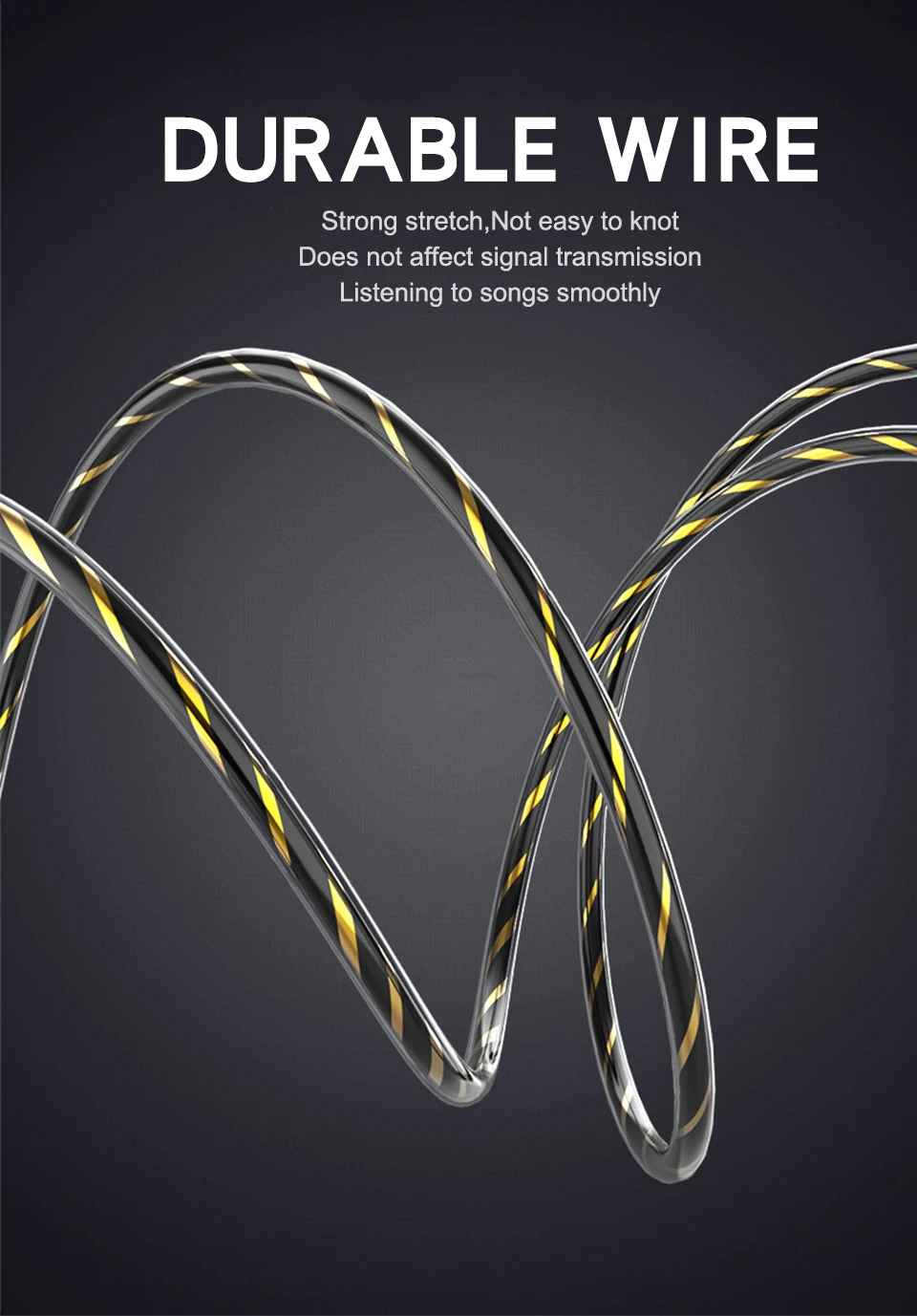 Dual speaker 3.5mm in-ear headphones double dynamic ring 1.2m Wired headphone cable for Android iOS Smart Mobile Phone (7)