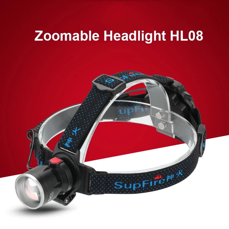 Supfire головной светильник светодиодный HL08 налобный фонарь Linterna|head lamp|headlight ledlight head
