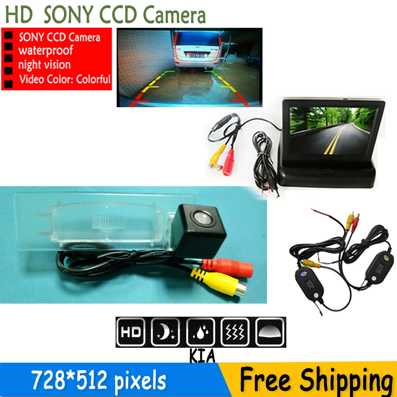 

Parking Sensor High Resolution Color Car Rear View Mirror Monitor SONY CCD Camera Parking Assist for KIA K5 Optima 2010 2011