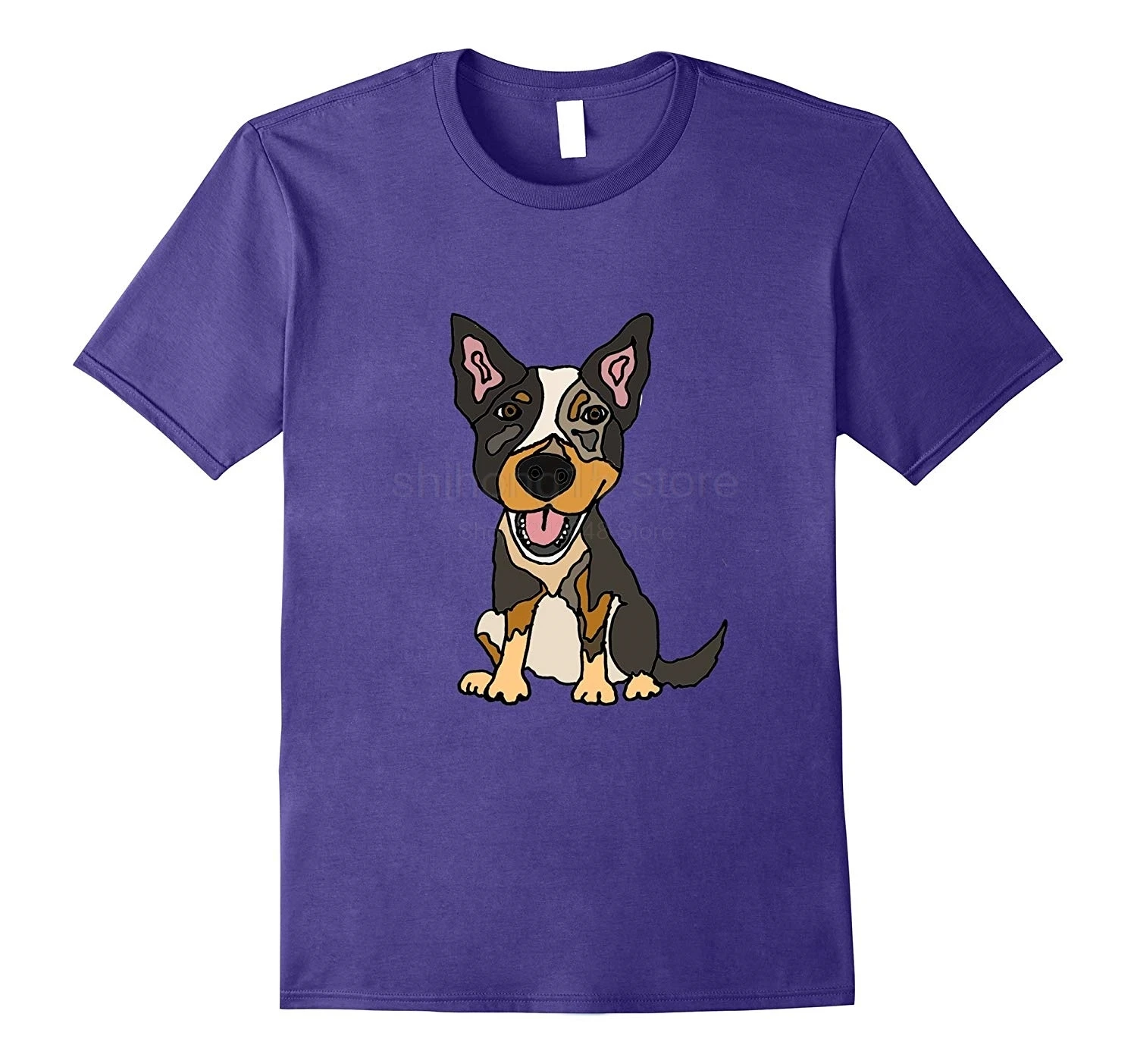 

Smiletodaytees Adorable Australian Cattle Dog T-shirt Summer Fashion Men's Short Sleeve T-Shirt
