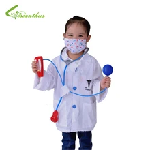 Filles Garçons Halloween Costumes Médecin Ensembles Cosplay Usage D’étape D’habillement Enfants Enfants Halloween Party Vêtements Expédition de Baisse Libre