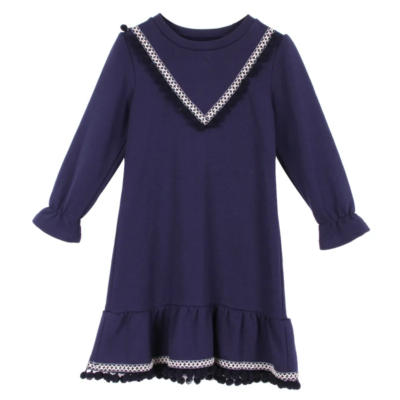 

Toddler Dress 2018 Autumn and Winter Kid Flare Sleeve Dress Baby Princess Dress Girl Ruffles Dress Children Cotton Clothes,#3424