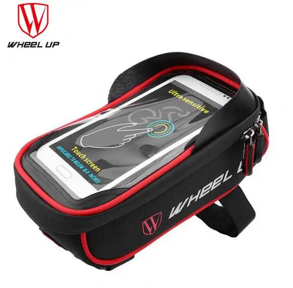 

2016 GPS Pouch Cycling Accessories Rainproof Bicycle Front Tube Frame Bag MTB Bike Touchscreen Phone Bags Waterproof