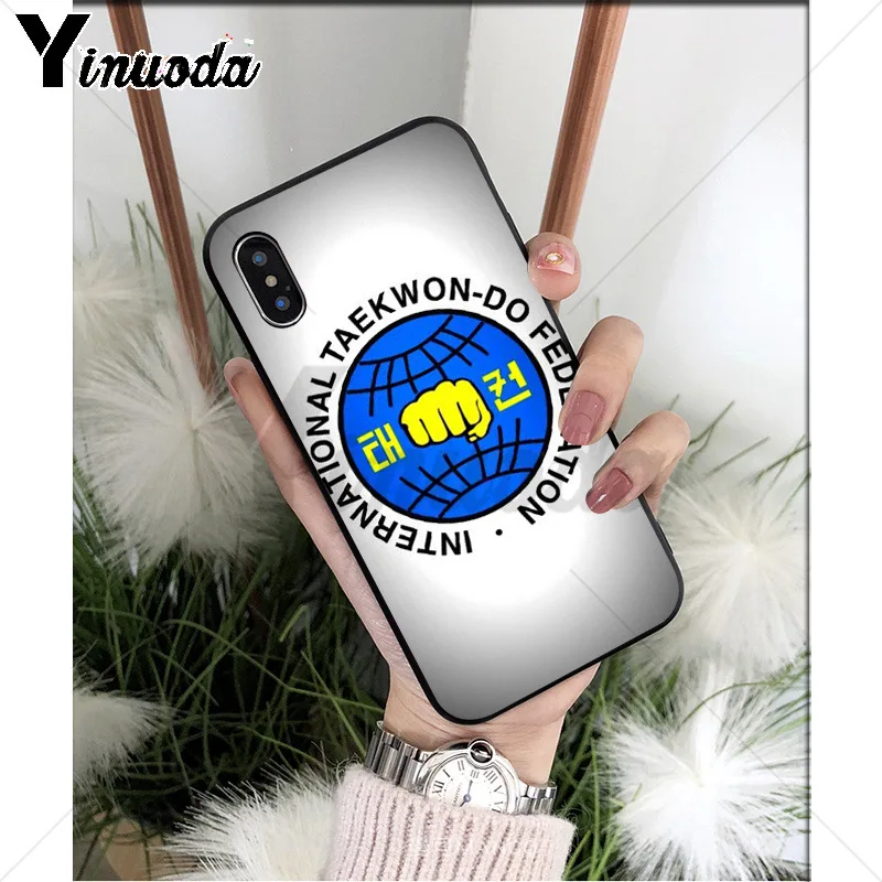 Yinuoda Kungfu тхэквондо ТПУ Мягкий силиконовый чехол для телефона чехол для iPhone X XS MAX 6 6S 7 7plus 8 8Plus 5 5S XR - Цвет: A2