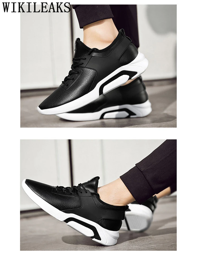 Мужская обувь повседневные кожаные кроссовки зимняя обувь мужские кожаные белые кроссовки Короткие Плюшевые Спортивные туфли для мужчин tenis masculino