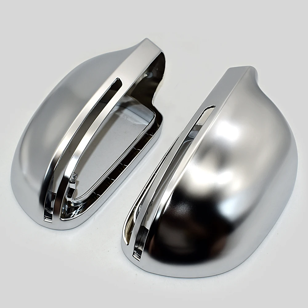 SHINY CHROME Mirror Cover Replacement PAIR 2009-2012 AUDi A4 S4 A5 S5 A6 S6