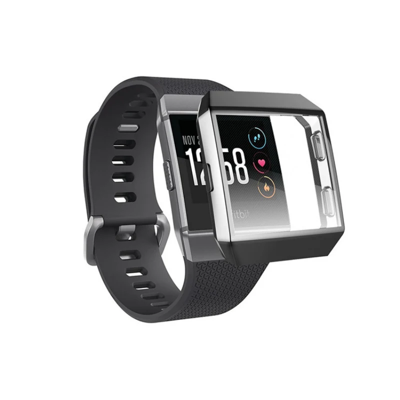 Защитный чехол на 360 градусов для Fitbit Ionic Band, чехол с покрытием, чехол для часов Fit Bit ionic, аксессуары, защитный чехол для экрана