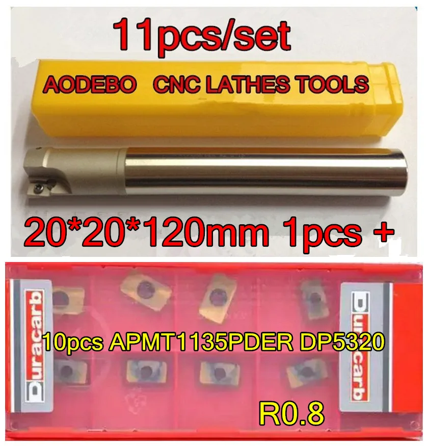 20 мм 11 шт./компл. BAP300R20* 20*120 мм 2F CNC фреза бар 1 шт.+ 10 шт. APMT1135PDER DP5320 обработка нержавеющей стали и нержавеющей стали