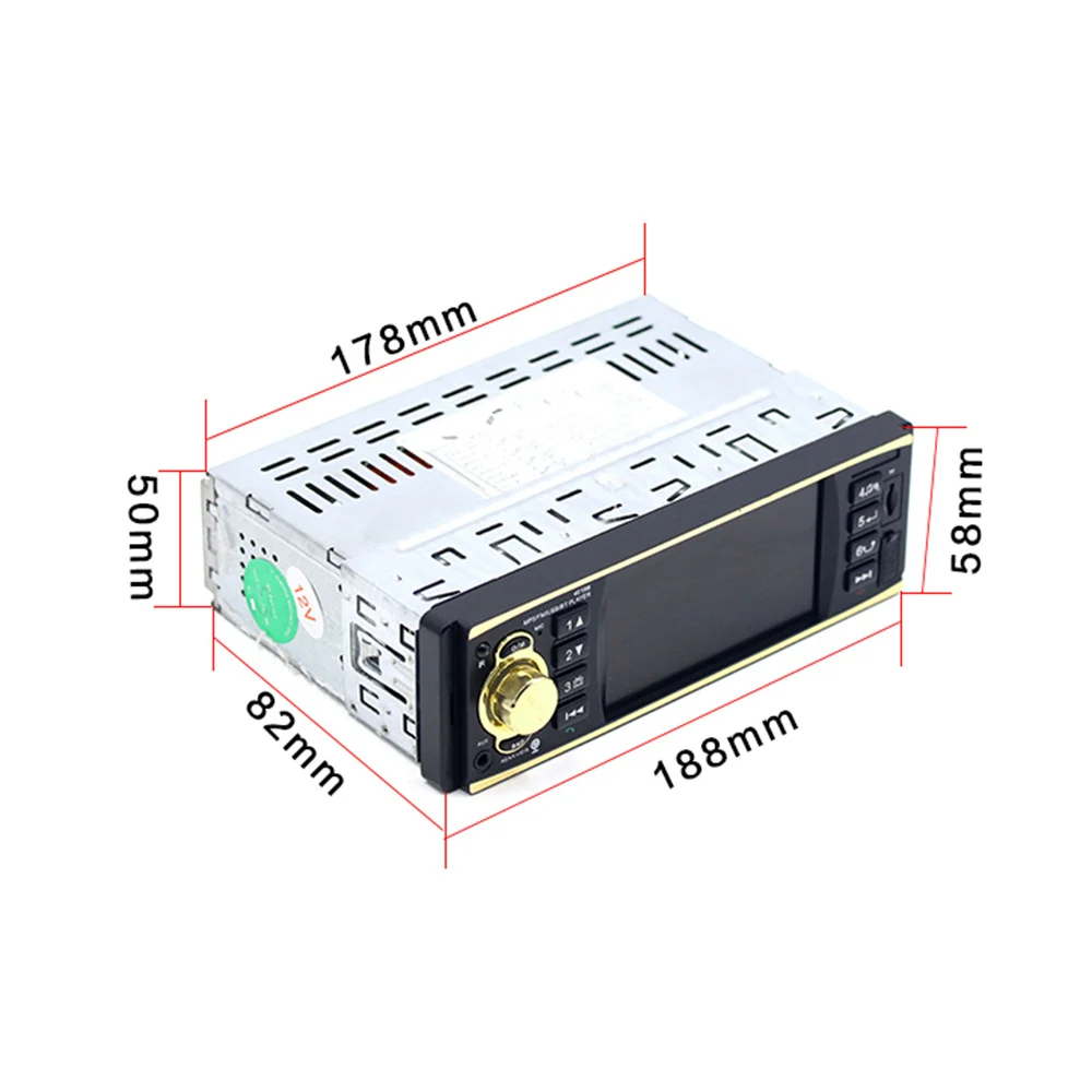 4 дюйма one1 Din Автомобильный Радио MP5 плеер стерео аудио MP3 музыкальный Bluetooth USB FM TF