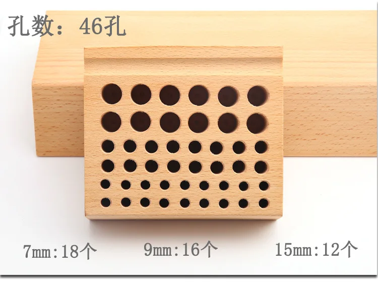 Буковая стойка для инструментов ручной шов DIY ручной работы для размещения кожи Kong Chopper инструмент для хранения