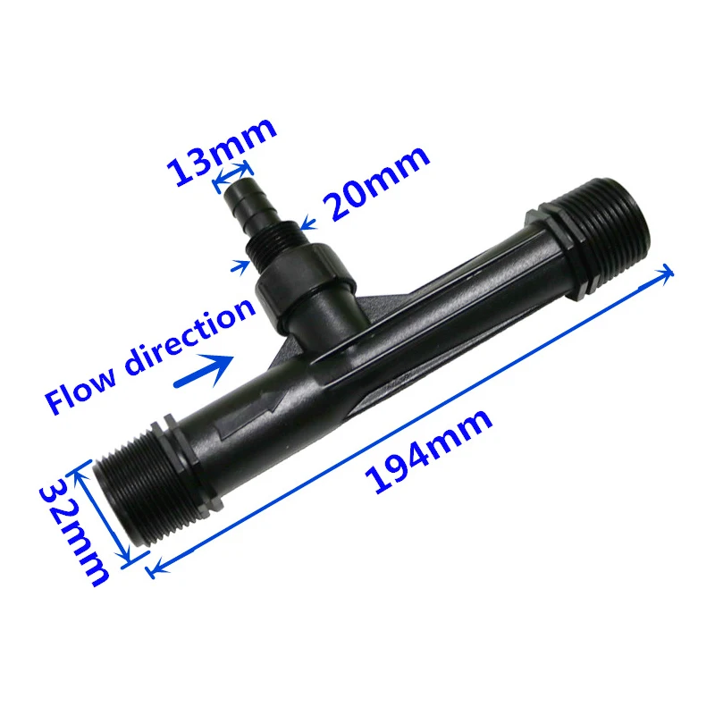 1/2" 3/4" 1" male Thread Venturi Fertilizer Injector Irrigation Drip Device Flowers Fertilization Garden Water Tube Emitter