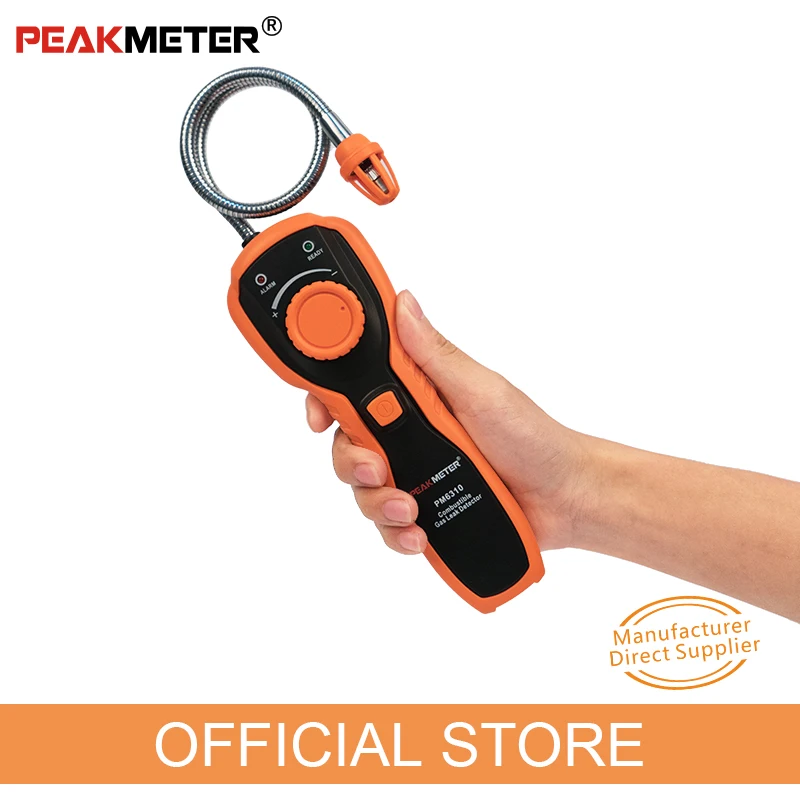 Портативный детектор утечки горючих газов PEAKMETER MS6310 тестер анализатор пропана и