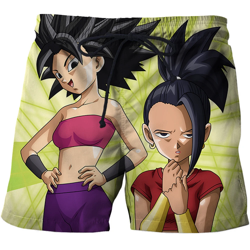 2019 3D принт Косплэй Dragon Ball Z мужские пляжные шорты супер сайян штаны из сетчатого