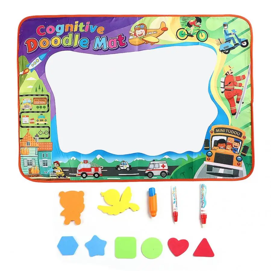 

100*100cm Large Magic Water Drawing Mat for Baby Kids Painting Doodle Mat Picture Writing Pad Educational Toy Gifts for Children