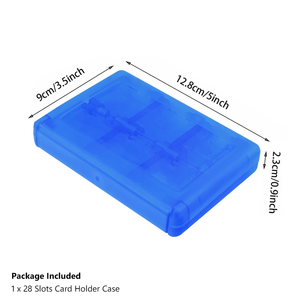 28-в-1 SD карточная игра стилусов держатель Чехол с защитой от царапин для протектор чехол Водонепроницаемый анти-шок nintendo DS/3DS ящик для хранения