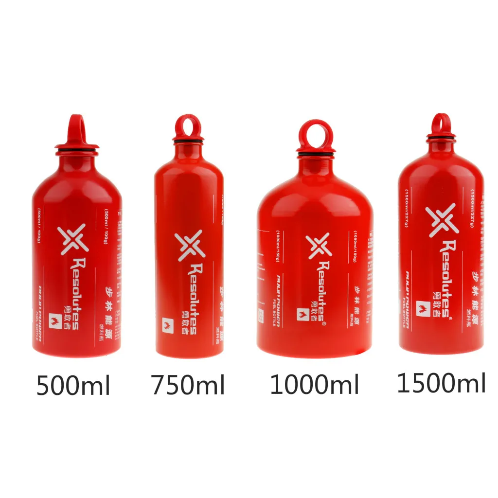 Outdoor Aluminum Alcohol Liquid Fuel Bottle 500/750/1000/1500ML Stove