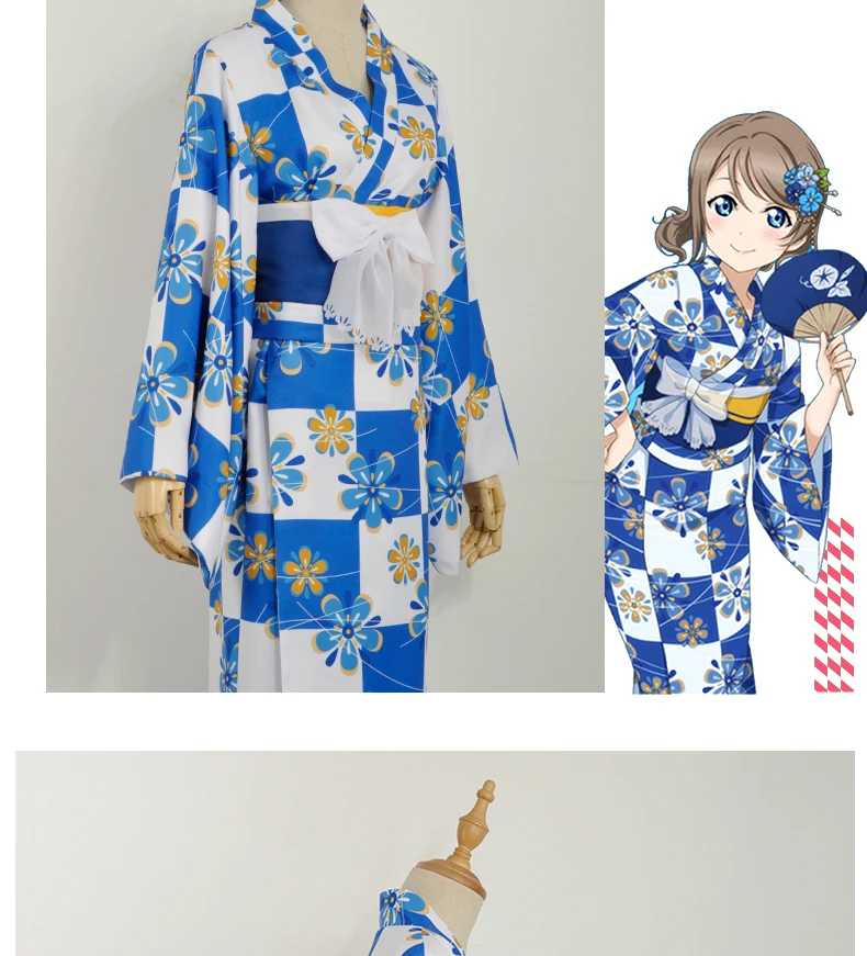 [Настройка] 2018 Aqours Love Live солнце! Watanabe вы халат кимоно Косплэй костюм для Для женщин Hallowmas Бесплатная доставка Новый