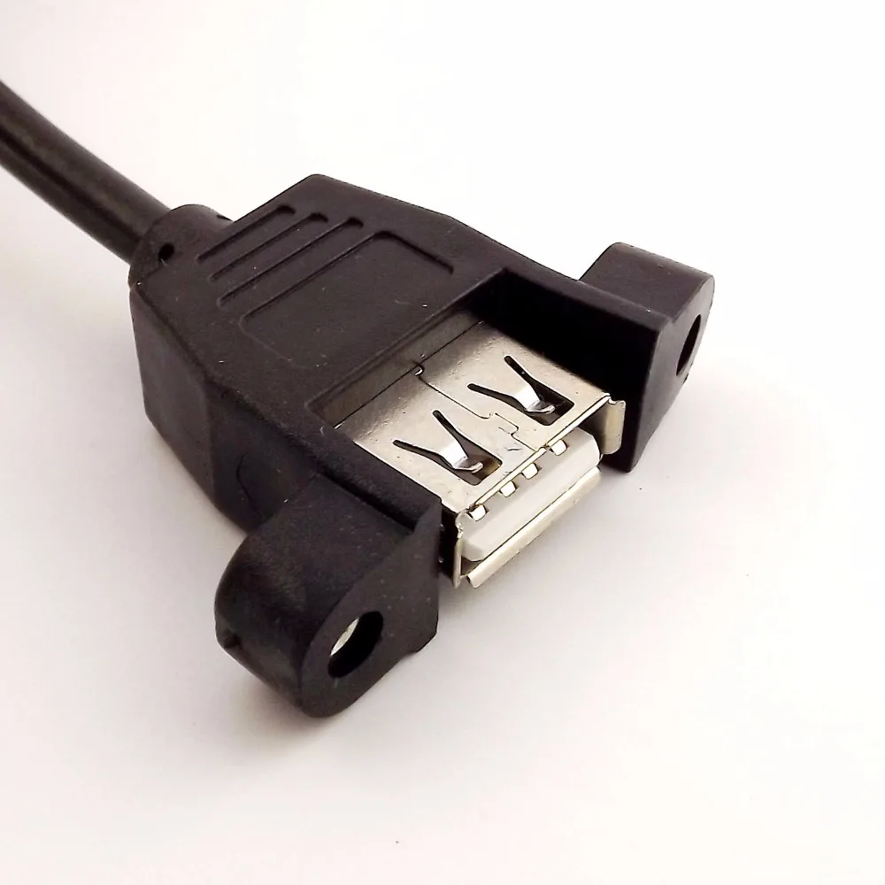 1 قطعة USB 2.0 الأنثى لوحة مقابس جبل ل ميني 5 دبوس B ذكر البيانات كابل محول 1ft