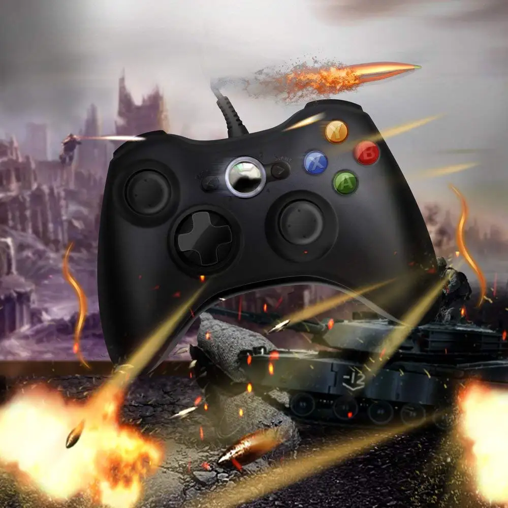 Zorx USB проводной джойстика игровой контроллер для microsoft Xbox 360 тонкий консоли Windows 7 8