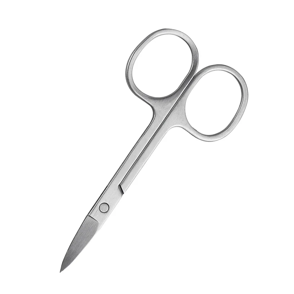 Curved Eyelash Eyebrow Nose Hair Scissor Remover False Lash Trimmer Cutter Makeup Tool