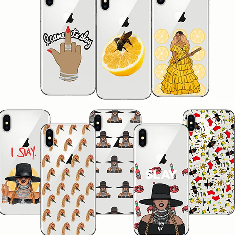 

soft silison phone Beyonce Lemonade Hold Up Formation I SLAY Cases Capinha Coque Cover for IPhone 5 6 8 Plus X 5S XR 6S 7 XS MAX