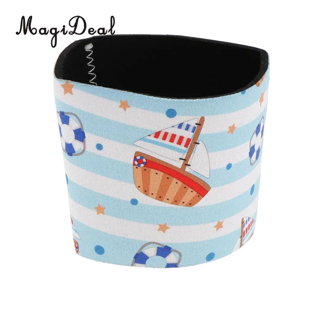 Cute Animal Puppy Zebra Prints Neoprene Beer Can Cooler Sleeve Insulated Reusable Coffee Cup Sleeve