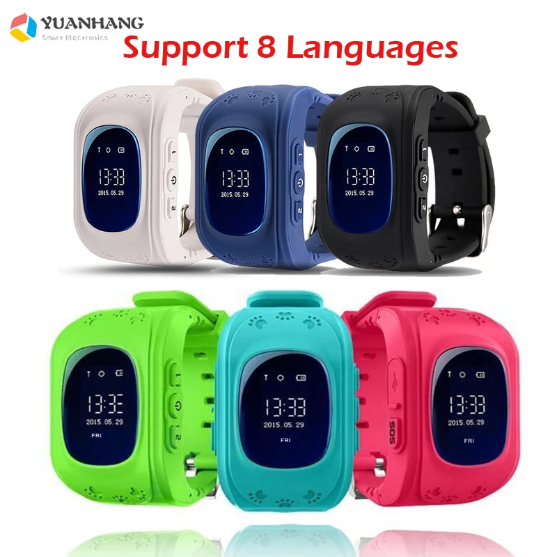 

OLED Screen Smart Safe GPS GSM SOS Call Location Locator Tracker Phone Watch Wristwatch for Kids Child Anti-Lost Monitor Baby