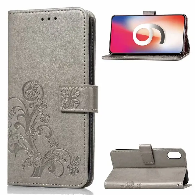 Wallet Stand Flip PU Leather Cover Case for iPhone Xr Xs Max 6.1 6.5 inch SE 4 5 Phone Cases Book Style On X 4S 5S 6 6s 7 8 plus