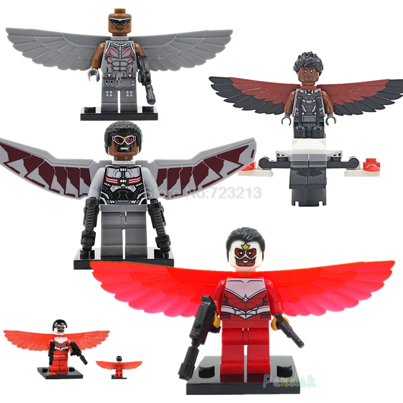 

The Falcon Marvel Super Hero Sam Wilson Figure The Avengers Captain America Building Blocks Sets Model Bricks Toys For Children