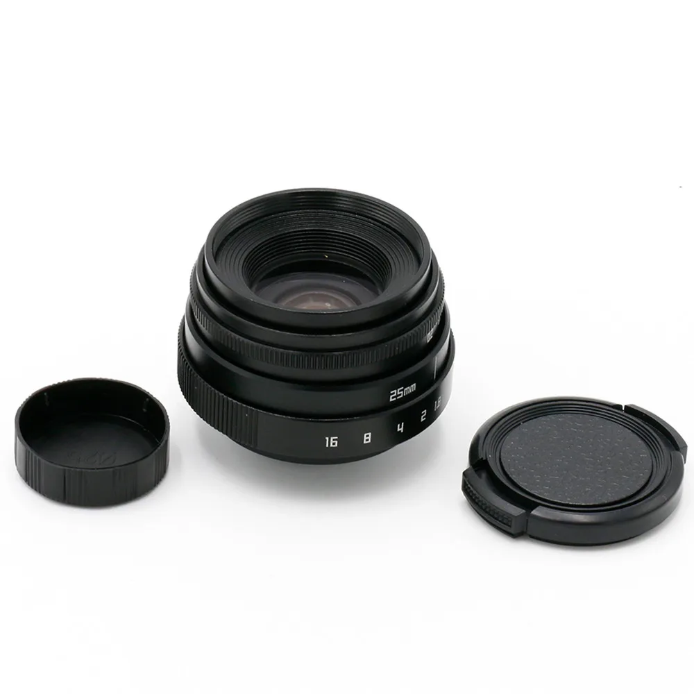 

FUJIAN 25mm f1.6 C mount CCTV Lens II camera lens for N1 Fujifilm FX NEX Micro 4/3 EOS M black free shipping