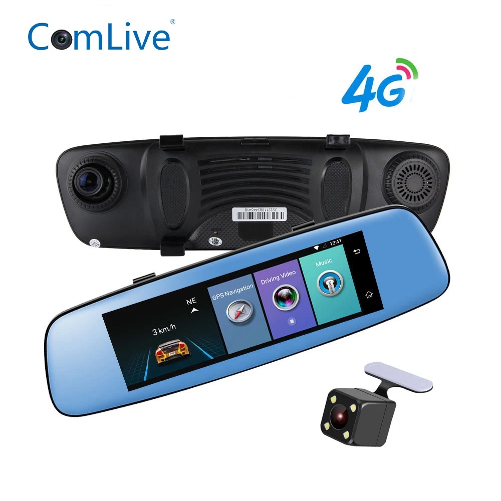 Camlive E06 Автомобильный видеорегистратор 8 &quotHD1080P ADAS двойной cams зеркальный рекордер