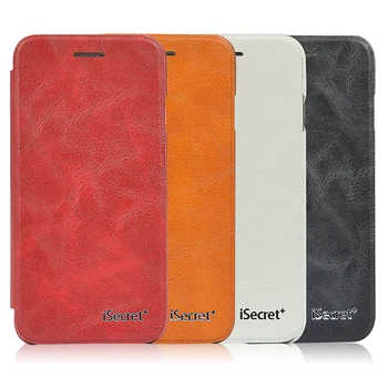 

Cell Phone Case For Apple iPhone 6 Plus 5.5inch PU Leather Cover Retro Crazy Horse Flip Case Mobile Phone Bag For iPhone 6S Plus