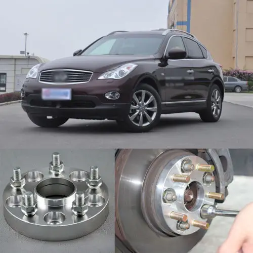 

4pcs New Billet 5 Lug 12*1.25 Studs Wheel Spacers Adapters For Infiniti EX 2008-2013