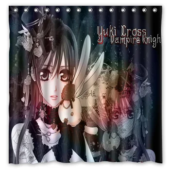 

Vampire Knight Pattern Creative Bath Shower Curtains Bathroom Waterproof Polyester Fabric Shower Curtain 180x180cm