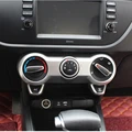 Für Kia Rio 4 X linie 2018 2019 Carbon Faser Klimaanlage Control Schalter Taste Trim Dekorative Rahmen Innen zubehör|Innenformteile| -