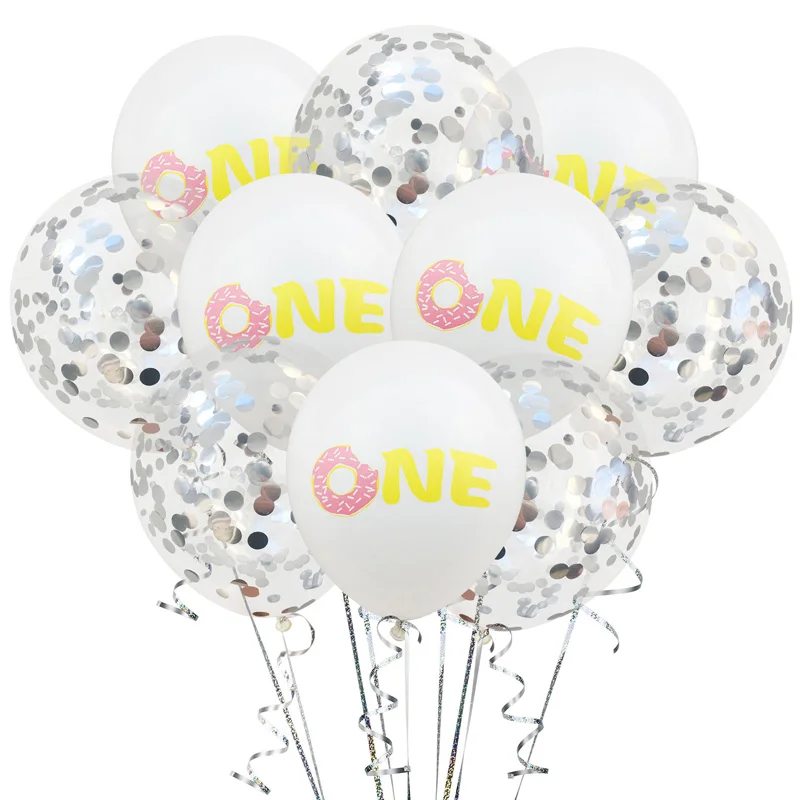 10Pcs Donut One Ballons Boy Girl First Birthday Latex Balloons Decoration Baby 1st Birthday Confetti Balloon Party Supplies 10Pcs Donut One Ballons Boy Girl First Birthday Latex Balloons Decoration Baby 1st Birthday Confetti Balloon Party Supplies