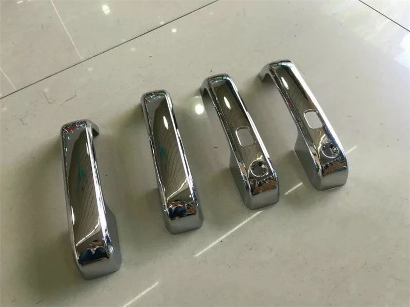 Chrome side Door Handle Cover Trim with Smart Keyhole for Ford F150 F