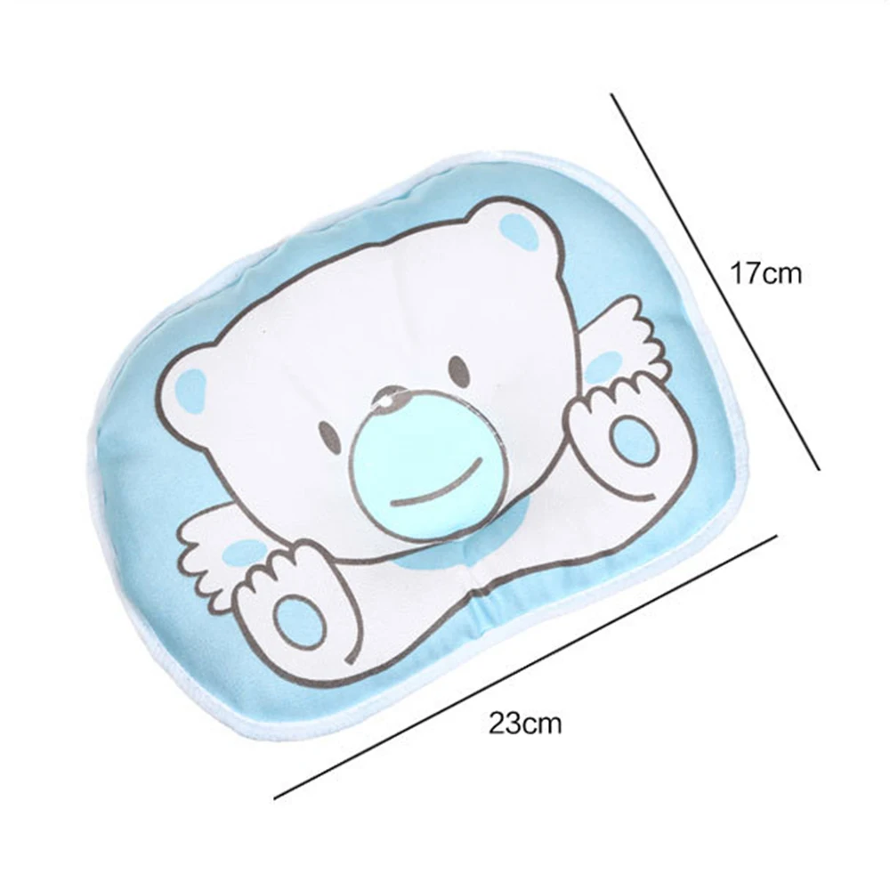 Детская подушка унисекс для новорожденных; хлопковая Подушка с плоской головкой для малышей; круглая защитная подушка с плоской головкой для малышей