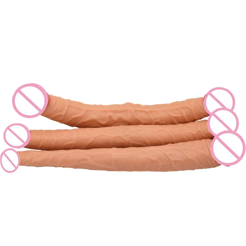 37*4.5cm Flexible Double Dildo, Long Double Dong Penis, Lesbian Dual Dildos, Dual Penetration Dildos, Sex Toys for Adult 4