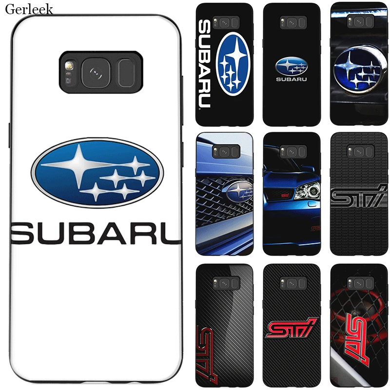 

Silicone Mobile Phone Case For Samsung S6 S7 Edge S8 S9 S10 Plus Note 8 9 M10 M20 M30 M40 Cover Subaru Logo Shell Bag