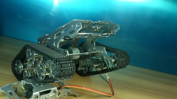 RC металлический Танк шасси робот гусеничный трек умная цепь автомобиль