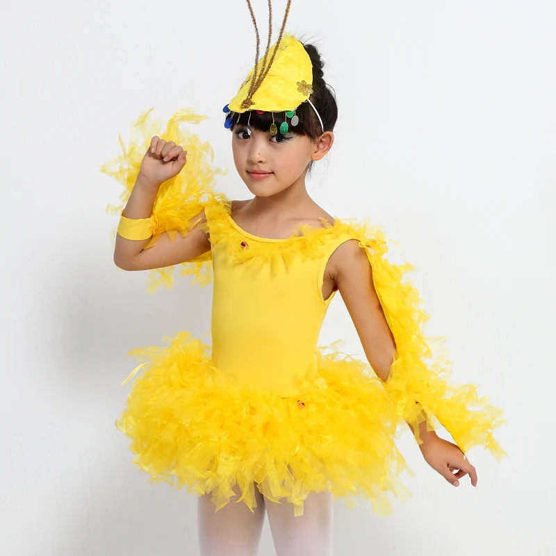 Child performance wear the chicken animal infant clothes costume dance