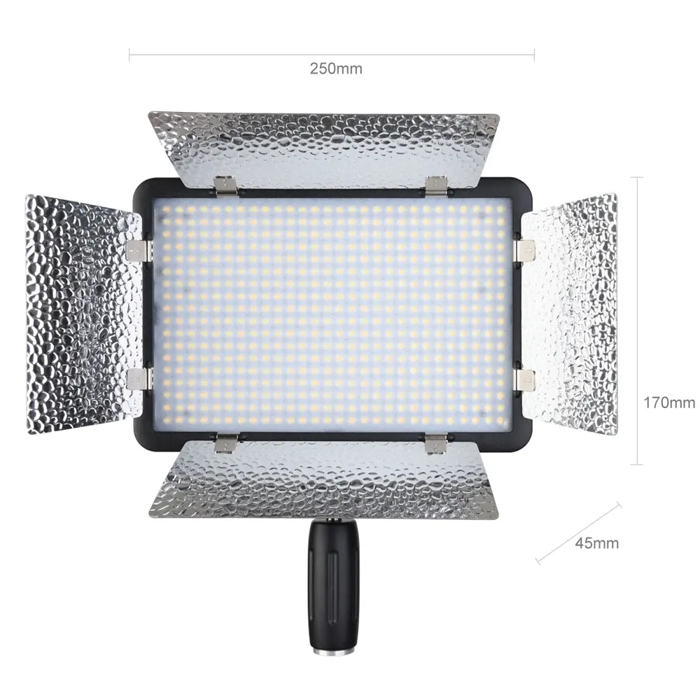 Godox-LED500LRW-5600K-500-LED-Video-Light-Lamp-Remote-for-DV-Camcorder-Camera-2-x-NP970