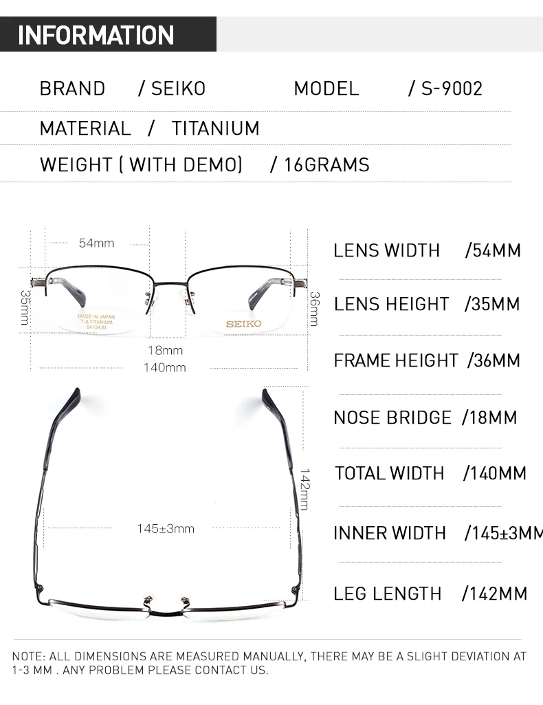 SEIKO из бета-титанового сплава глаз, стекло рамка для мужчин высокого класса офтальмологический человек стекло es Титан Оптические очки рамки S9002 Сделано в Японии