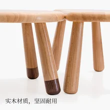 Скандинавская цельная древесина детский подарок табурет небольшая деревянная скамья детский табурет малая скамья и планировать домашняя милый маленький стул